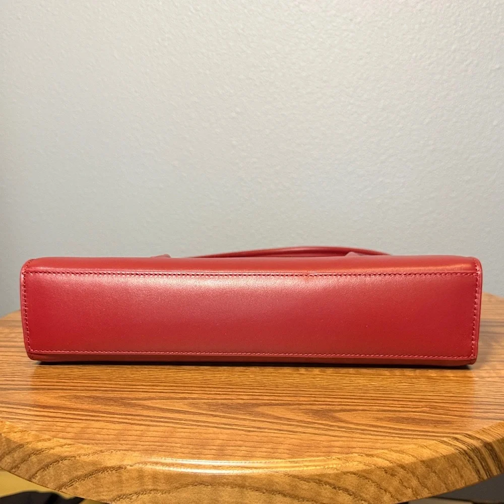 Quince Merlot Red Leather Shoulder Tote - Picture 3 of 3